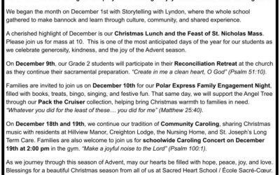 Sacred Heart Parish News December 2025